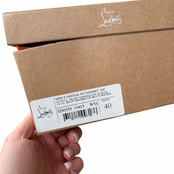 CHRISTIAN LOUBOUTIN Miss Z Sandal Du Désert 100 sandals size 40, new - Picture 7 of 9